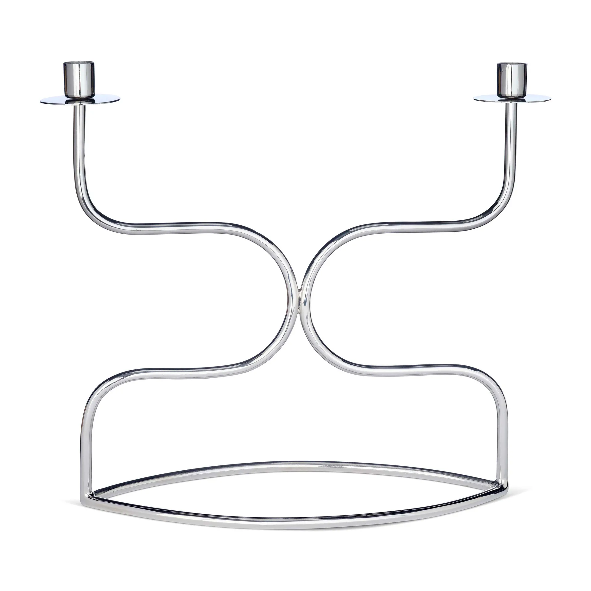 Ljusstake candelabra duett, Förnicklad mässing Classic Collection