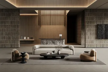 Lobby matta - Grå, 200x200 cm - Classic Collection