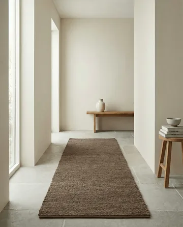 Merino gångmatta - Brun, 80x150 cm - Classic Collection