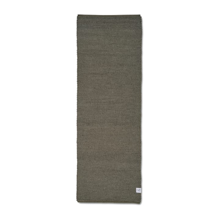 Merino gångmatta - Dark green, 80x250 cm - Classic Collection