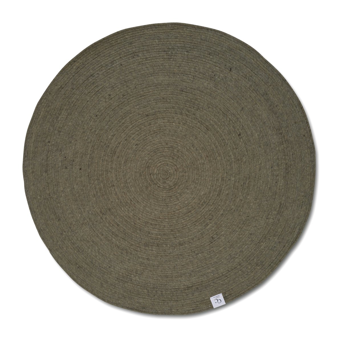 Classic Collection Merino ullmatta rund o160 cm Dark green