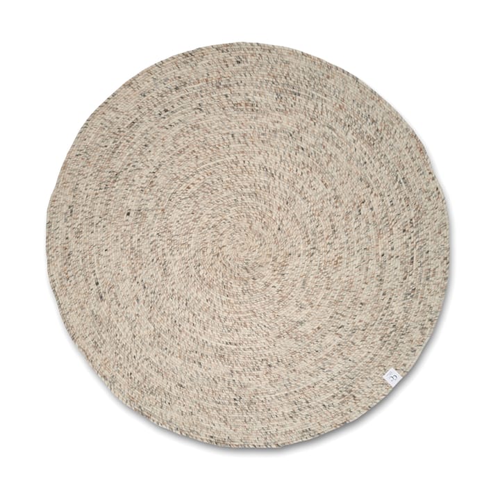 Merino ullmatta rund Ø240 cm - Natural beige - Classic Collection