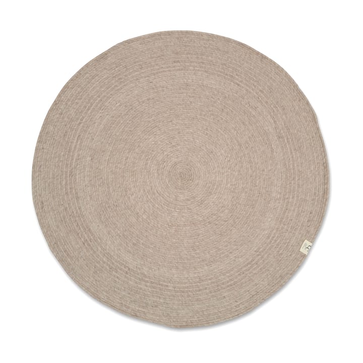 Merino ullmatta rund Ø240 cm - Oat - Classic Collection