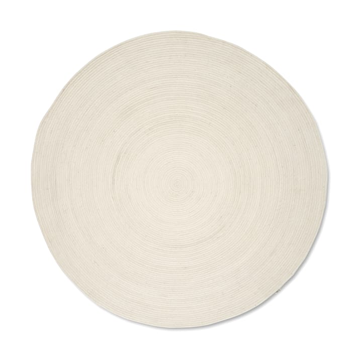 Merino ullmatta rund Ø240 cm - White - Classic Collection