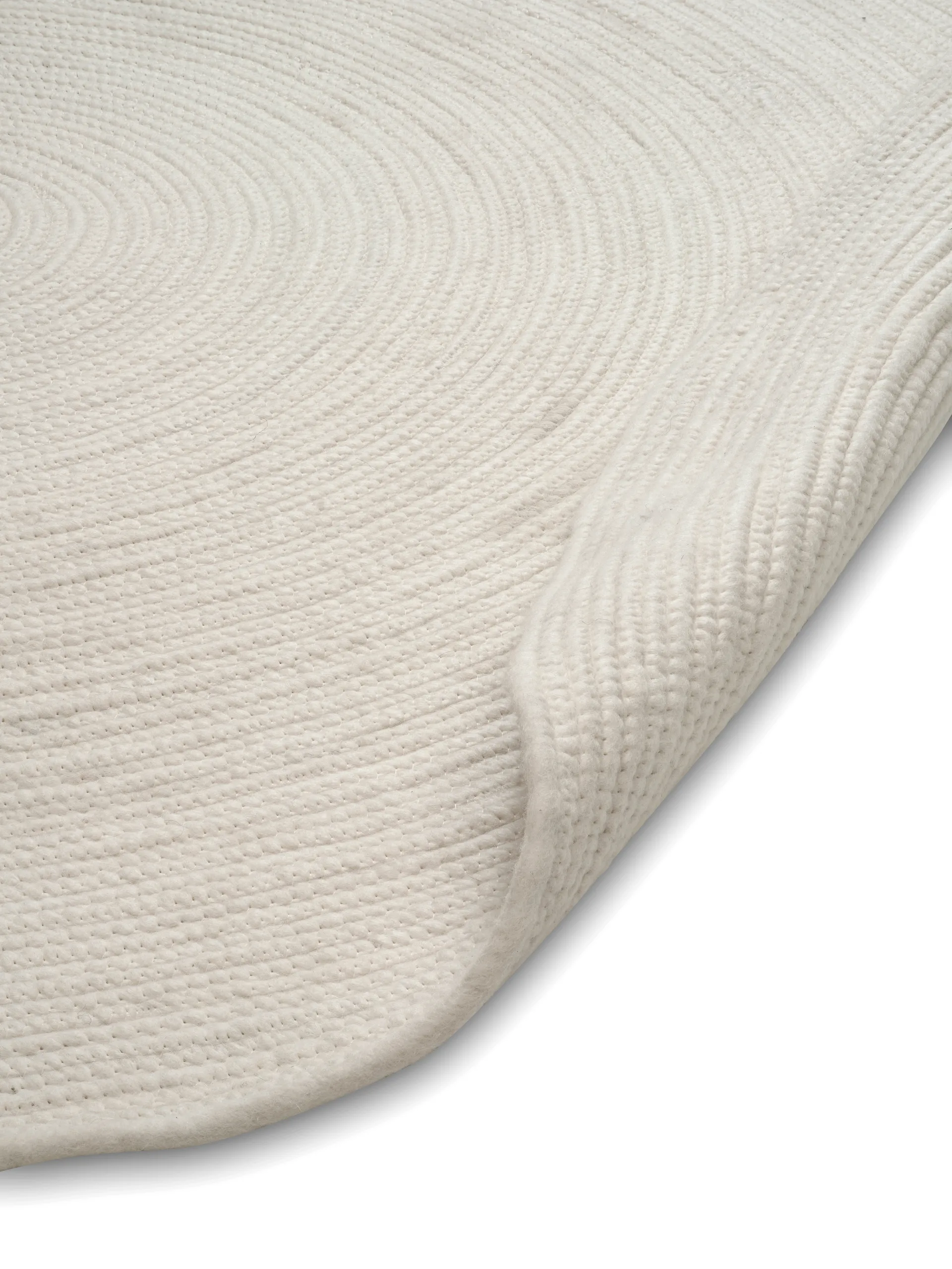 Merino ullmatta rund Ø240 cm, White Classic Collection