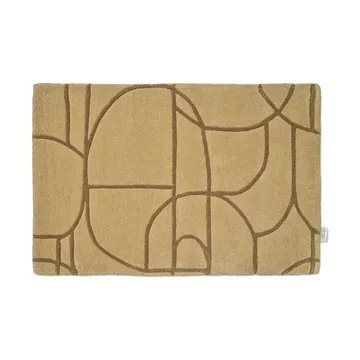 Modern Abstract dörrmatta 60x90 cm - Mustard - Classic Collection