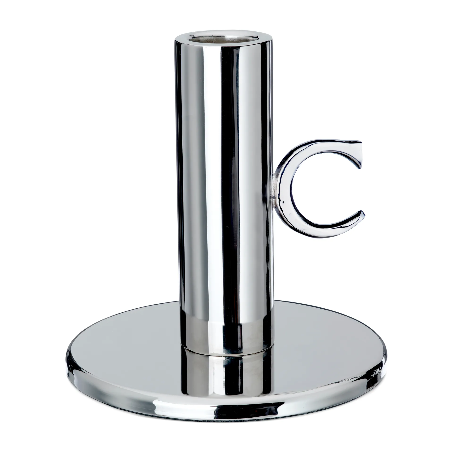 Monogram ljusstake 11 cm, Förnicklad mässing Classic Collection