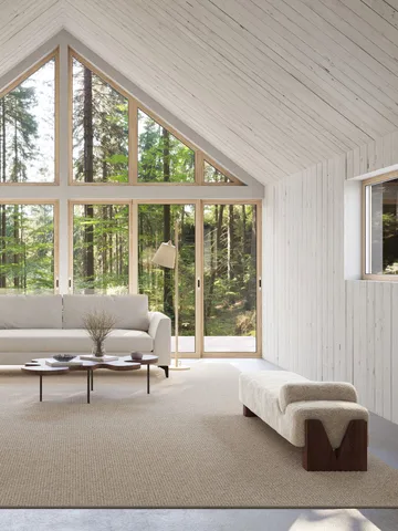 Nordklint matta - Naturgrå, 200x200 cm - Classic Collection