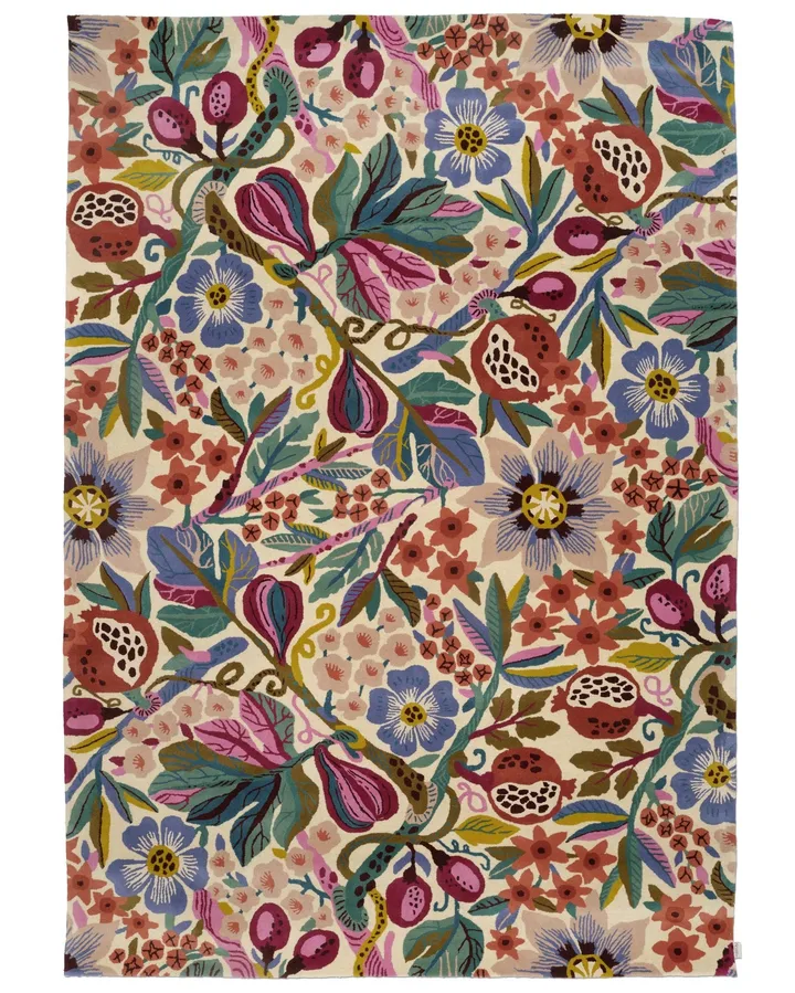 Pomegranate matta - Vit-multi, 250x350 cm - Classic Collection
