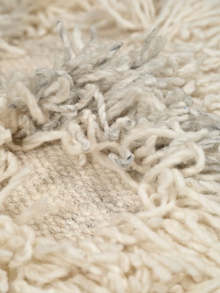 Puff Rio 55x55 cm, Ivory-melange Classic Collection