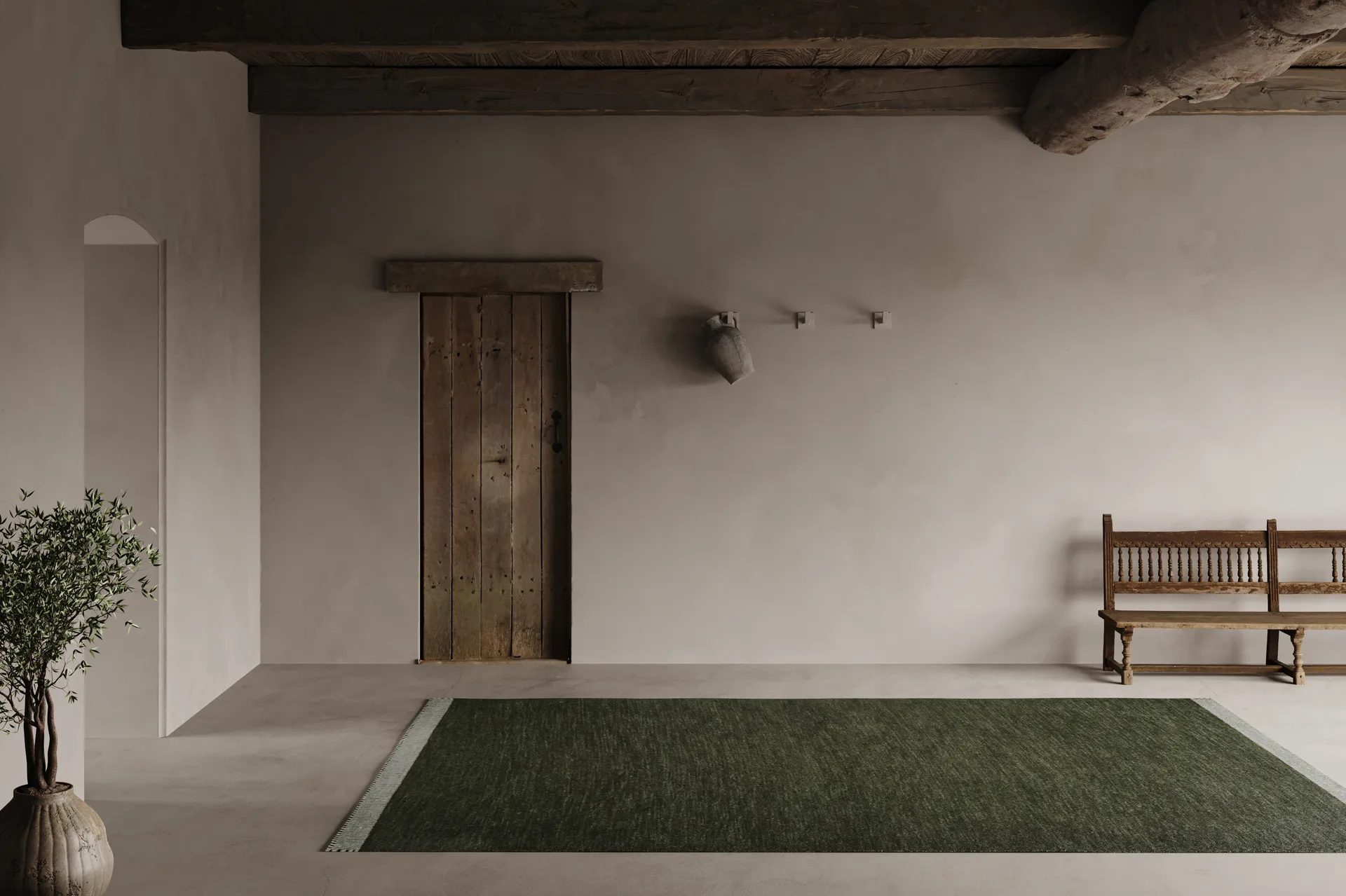 Pure matta, Green, 200x300 cm Classic Collection