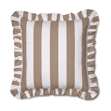 Ruffle Stripes kuddfodral 50x50 cm - Beige - Classic Collection