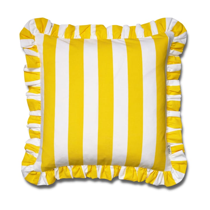 Ruffle Stripes kuddfodral 50x50 cm - Yellow - Classic Collection