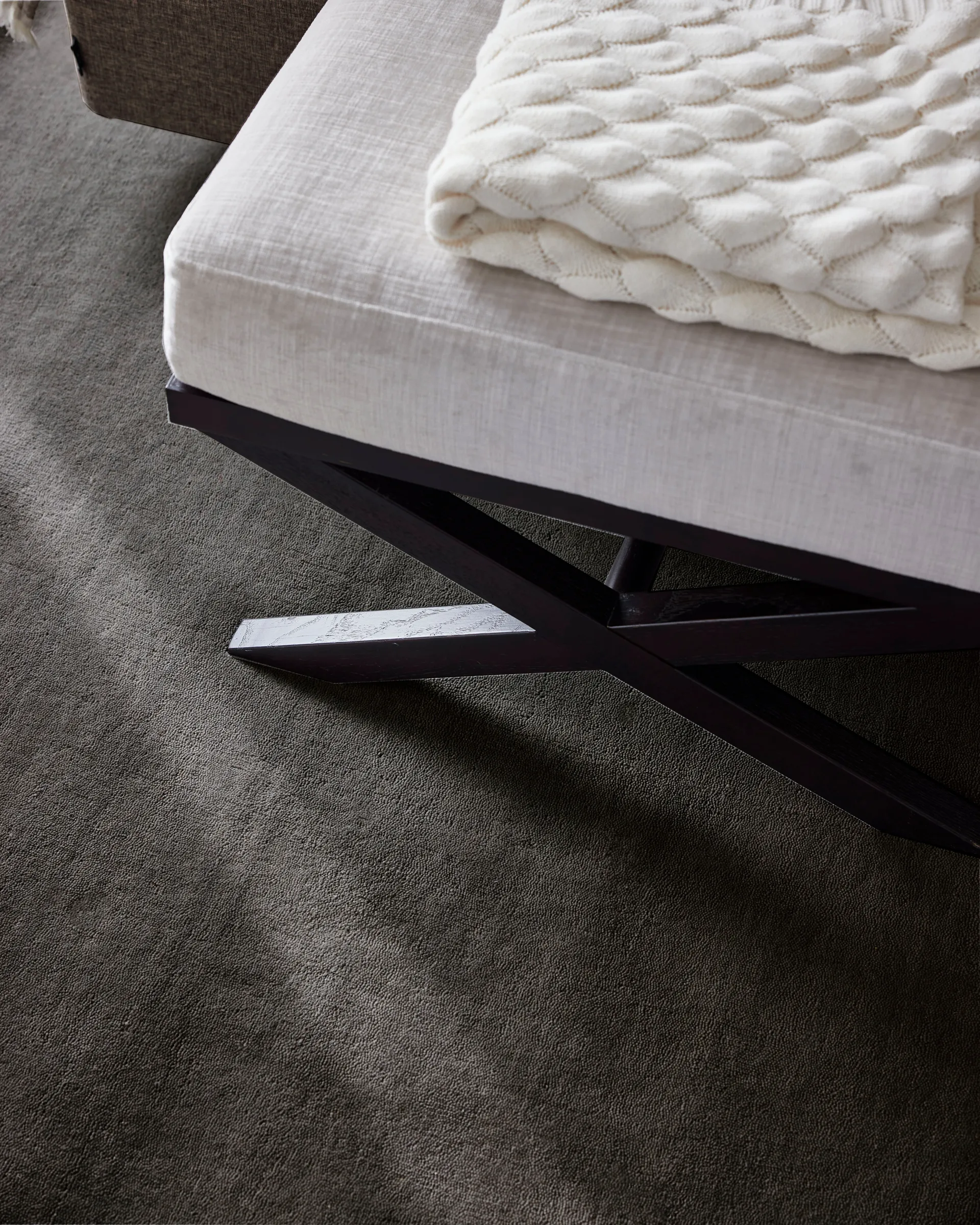 Solid matta, Charcoal, 170x230 cm Classic Collection