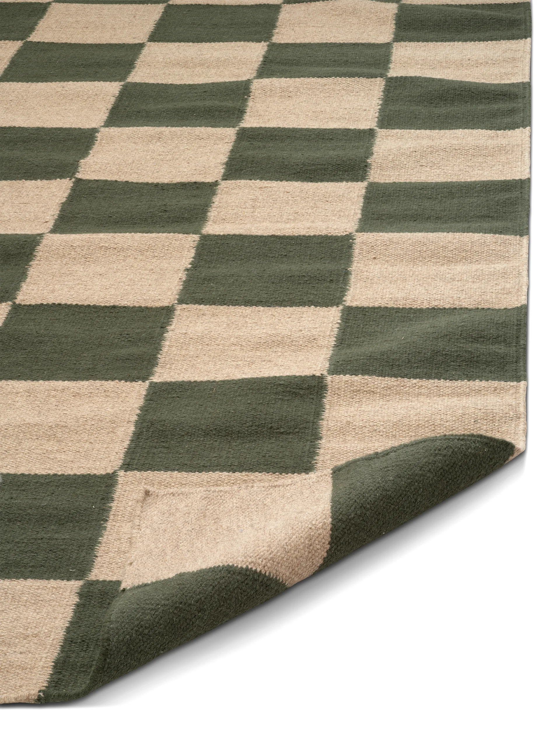 Square matta, Green-natur, 170x230 cm Classic Collection
