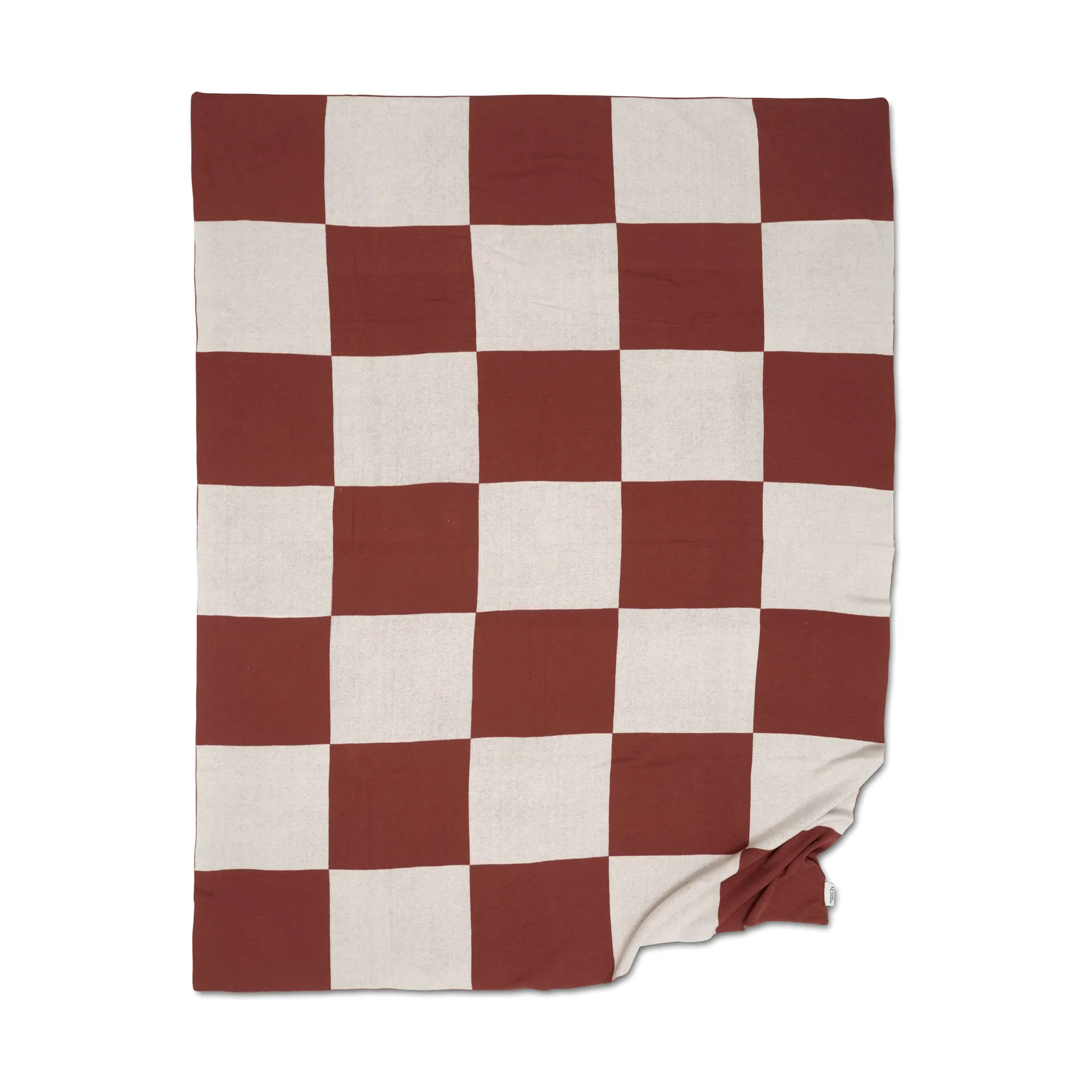 Square pläd 130x170 cm, Mörk Brown Classic Collection