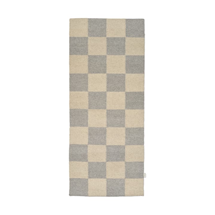Squares gångmatta - Grey-natural, 80x200 cm - Classic Collection