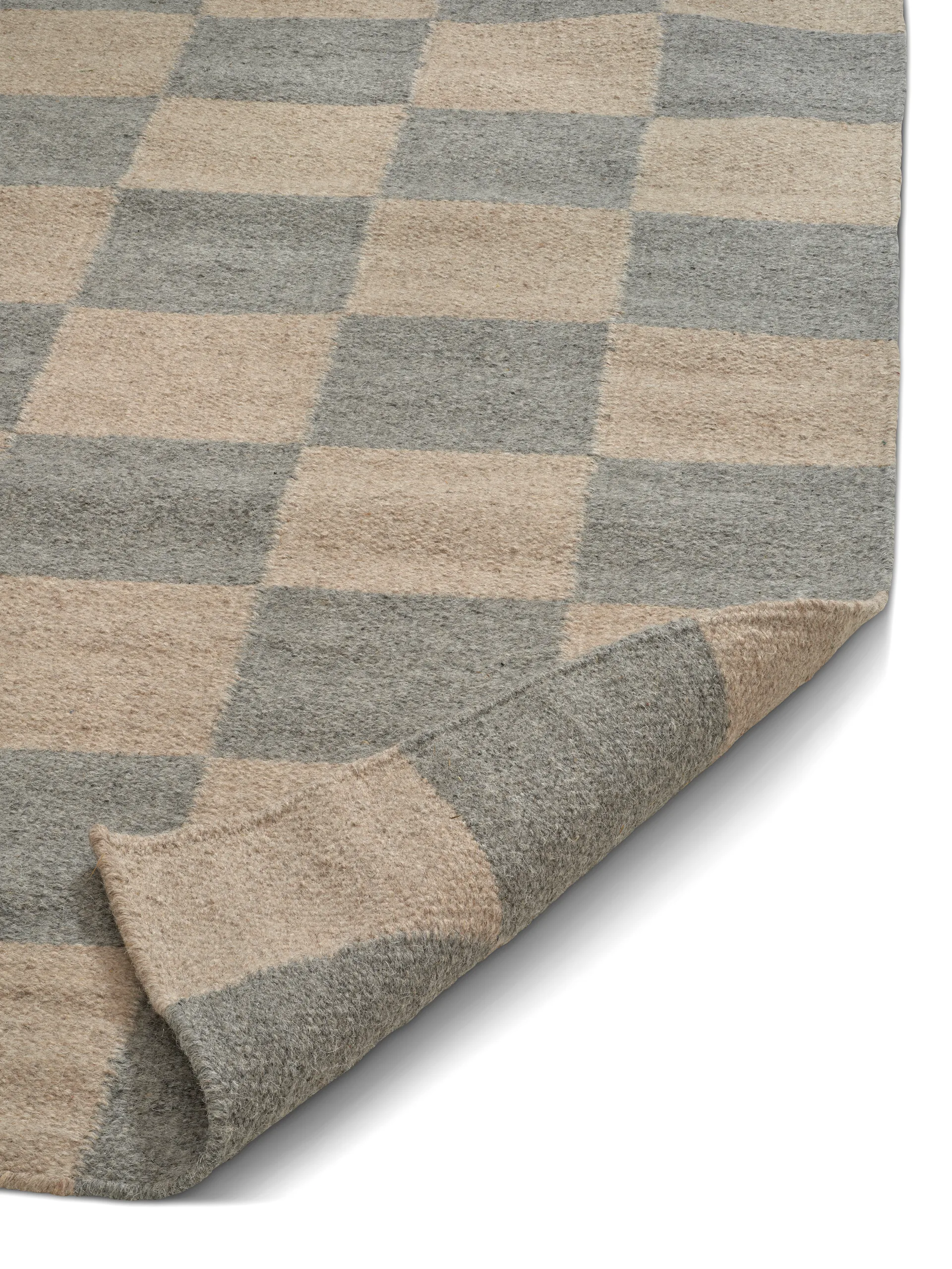 Squares matta, Grey-natural, 300x400 cm Classic Collection