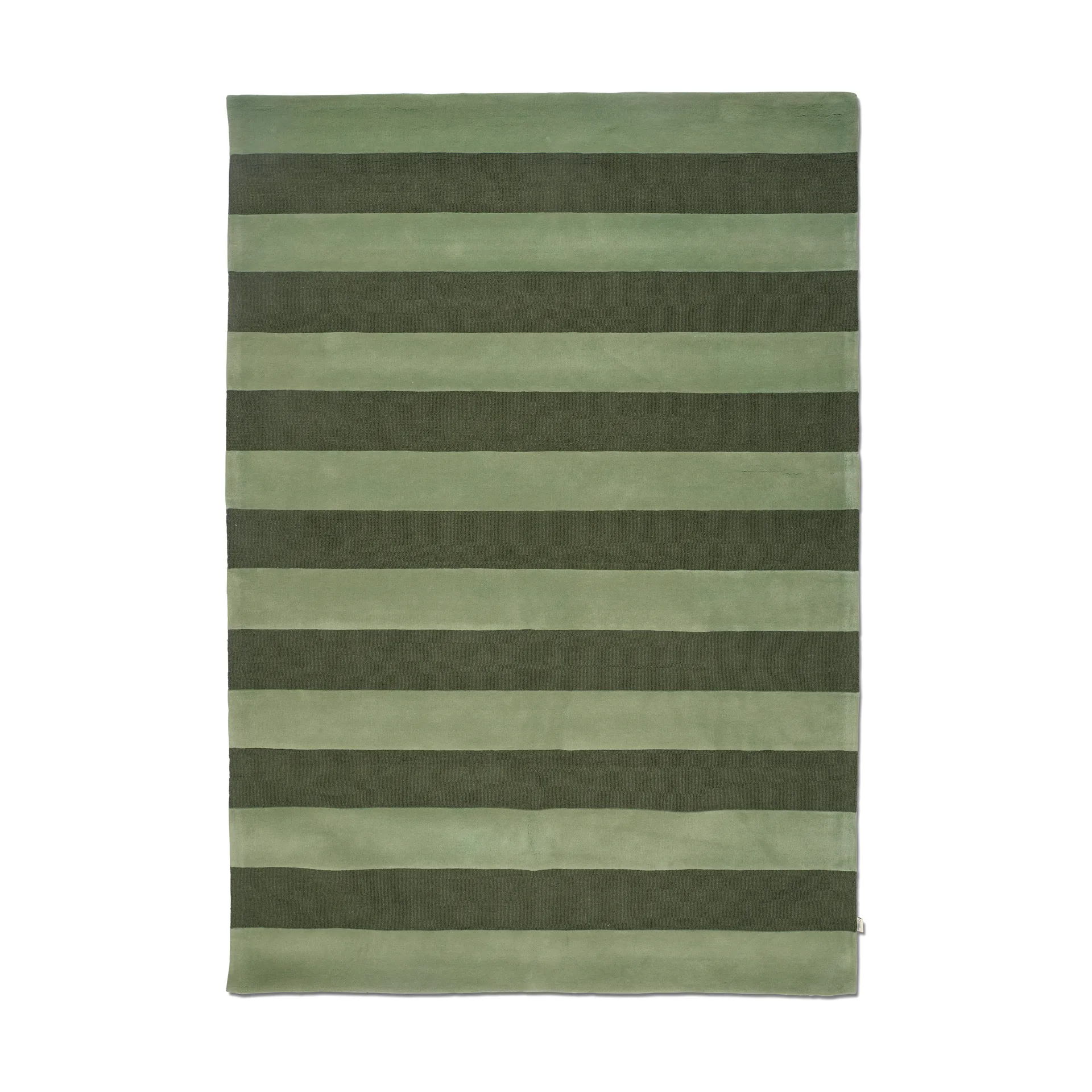 Stripe Boucle matta, Green, 170x230 cm Classic Collection