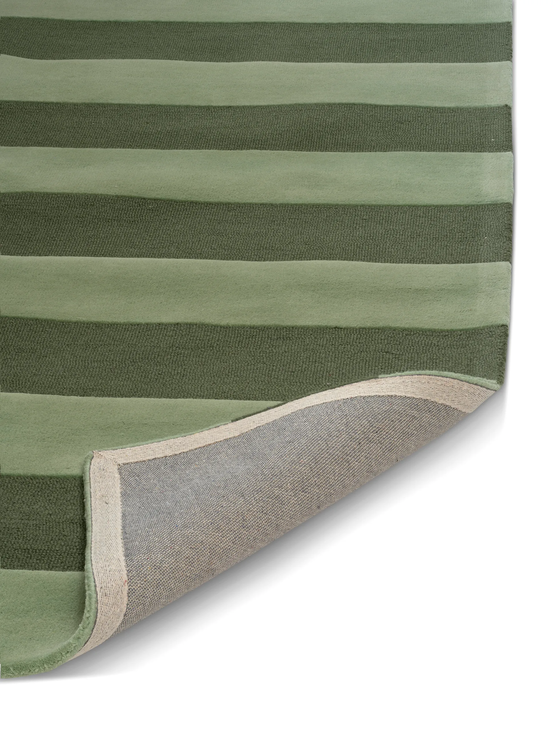 Stripe Boucle matta, Green, 170x230 cm Classic Collection