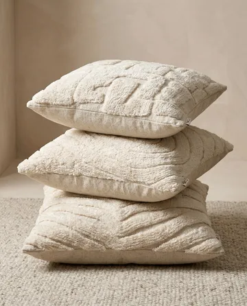 Swirl kuddfodral - Off white, 50x50 cm - Classic Collection
