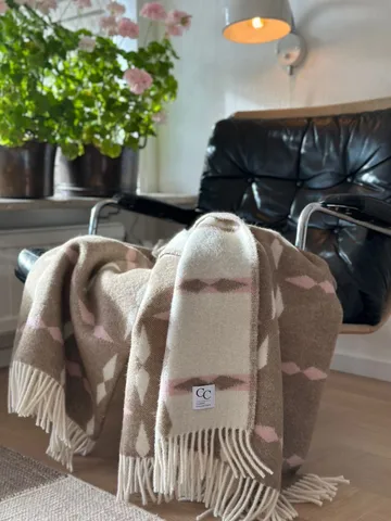 Tile pläd 130x180 cm - Rosa - Classic Collection