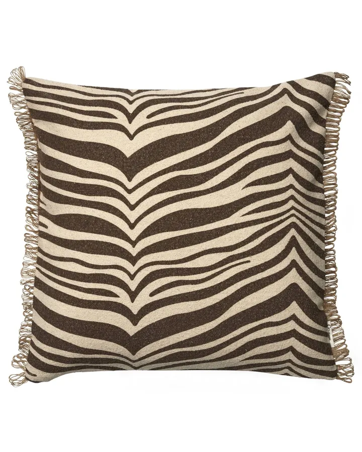 Zebra kudde - Brun-natur, 50x50 cm - Classic Collection