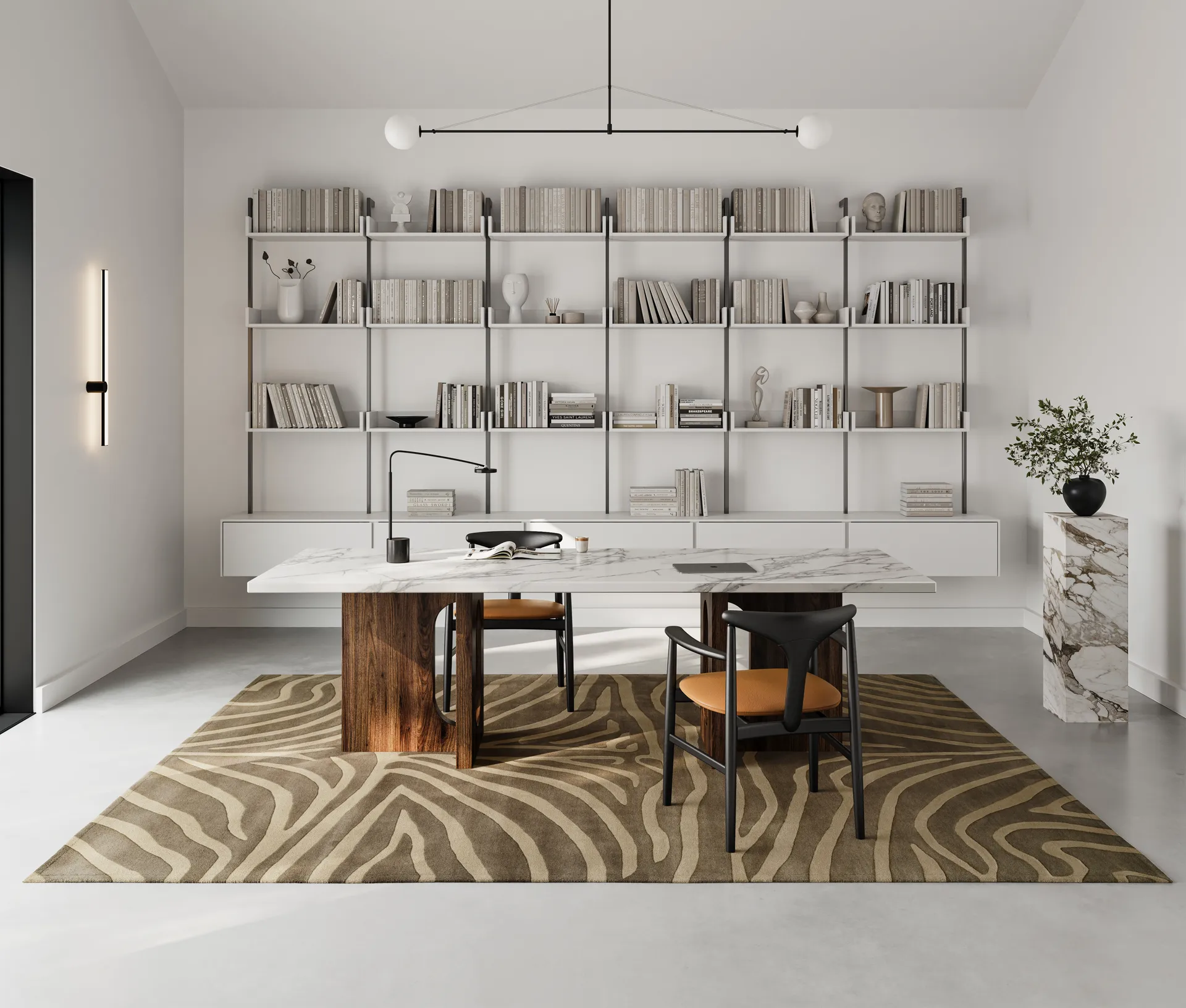 Zebra matta 170x230 cm, Brown Classic Collection