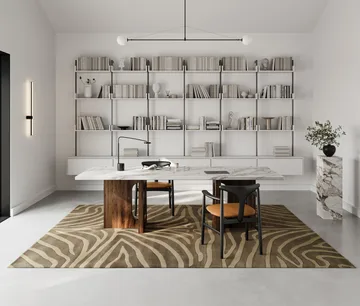 Zebra matta 170x230 cm - Brown - Classic Collection