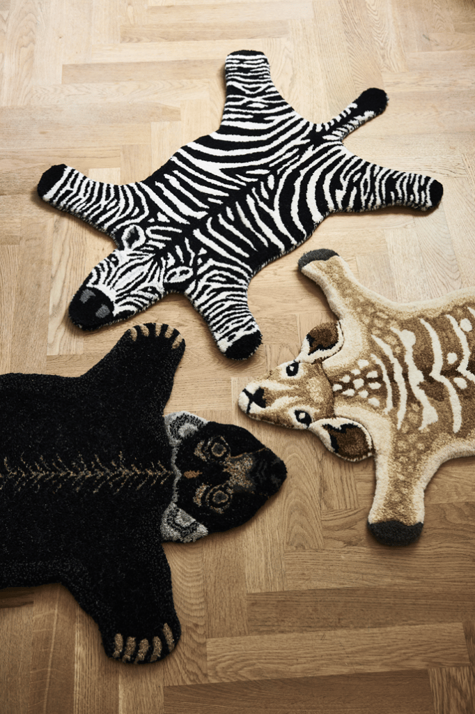 Zebra matta - svart/vit, 60x90 cm - Classic Collection