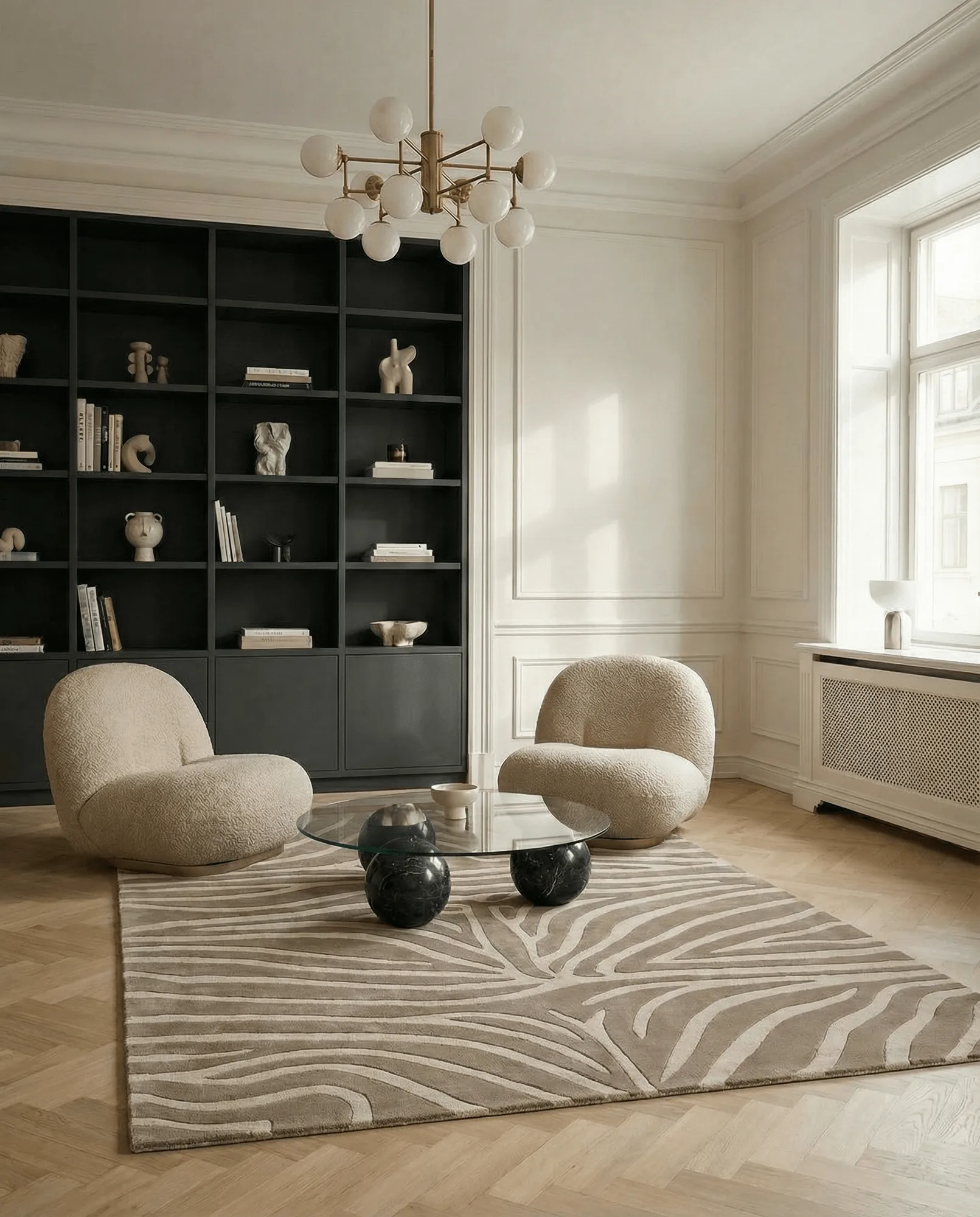 Zebra ullmatta, Beige, 200x300 cm Classic Collection