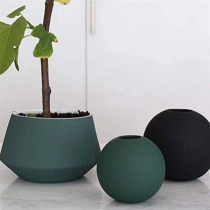 Ball vas dark green, 10 cm Cooee Design