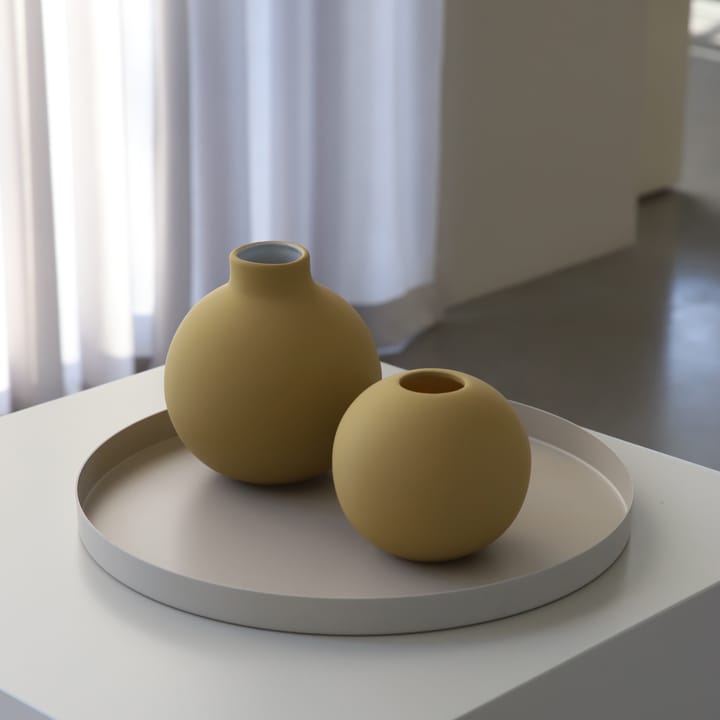 Ball vas ochre - 8 cm - Cooee Design