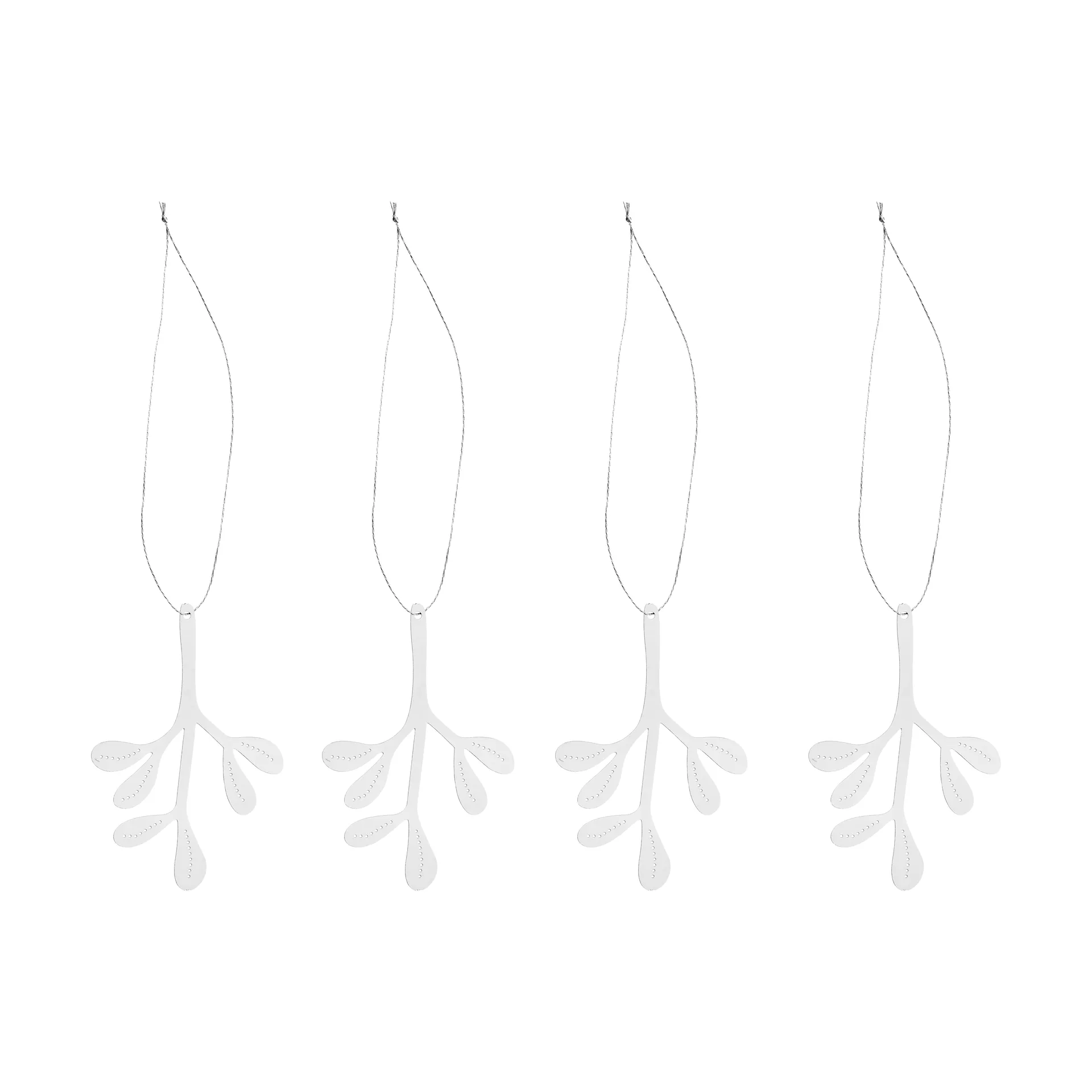 Cooee julhänge stainless steel 4-pack, Mistletoe Cooee Design