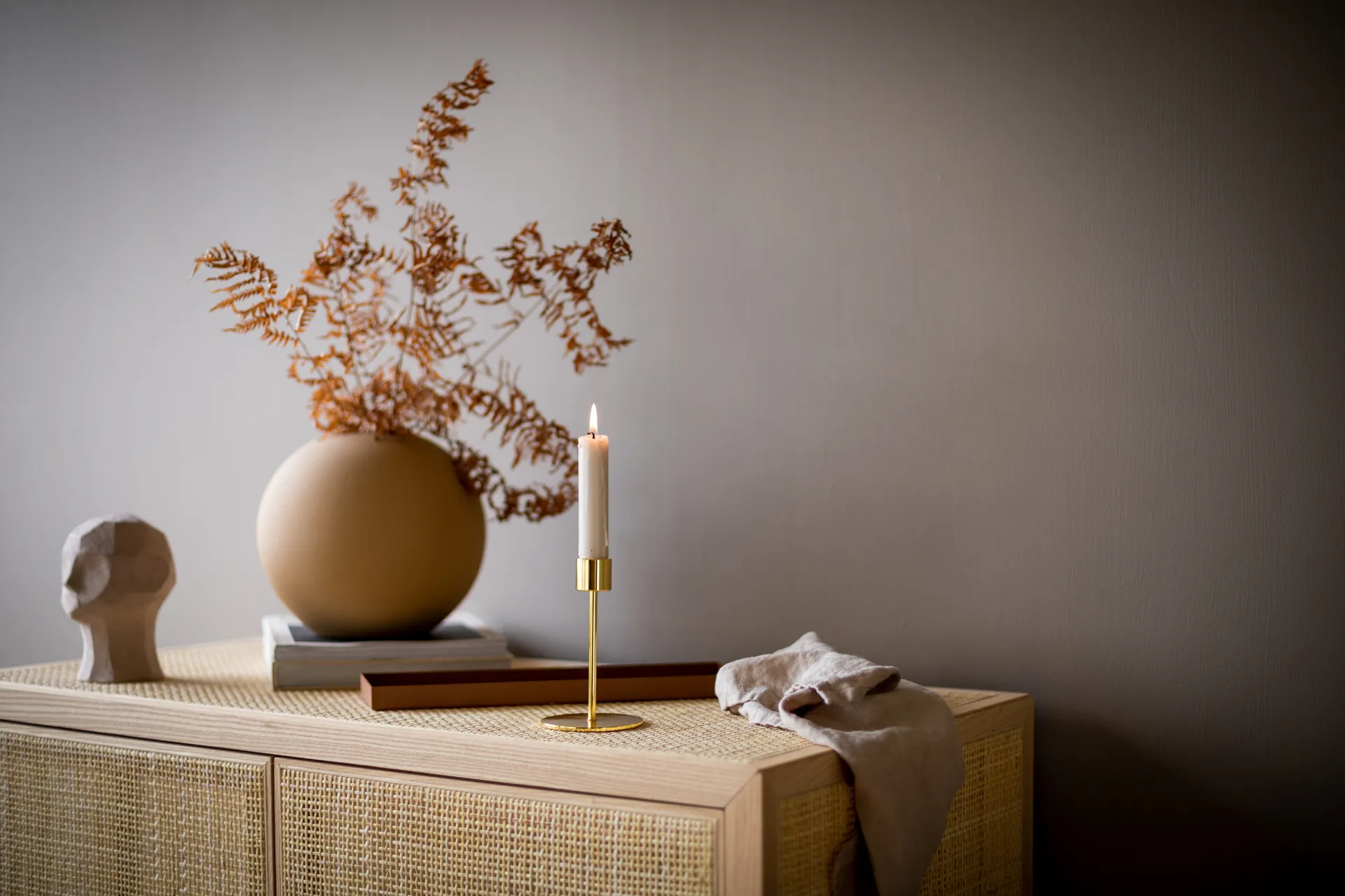 Cooee ljusstake 13 cm, Brass Cooee Design