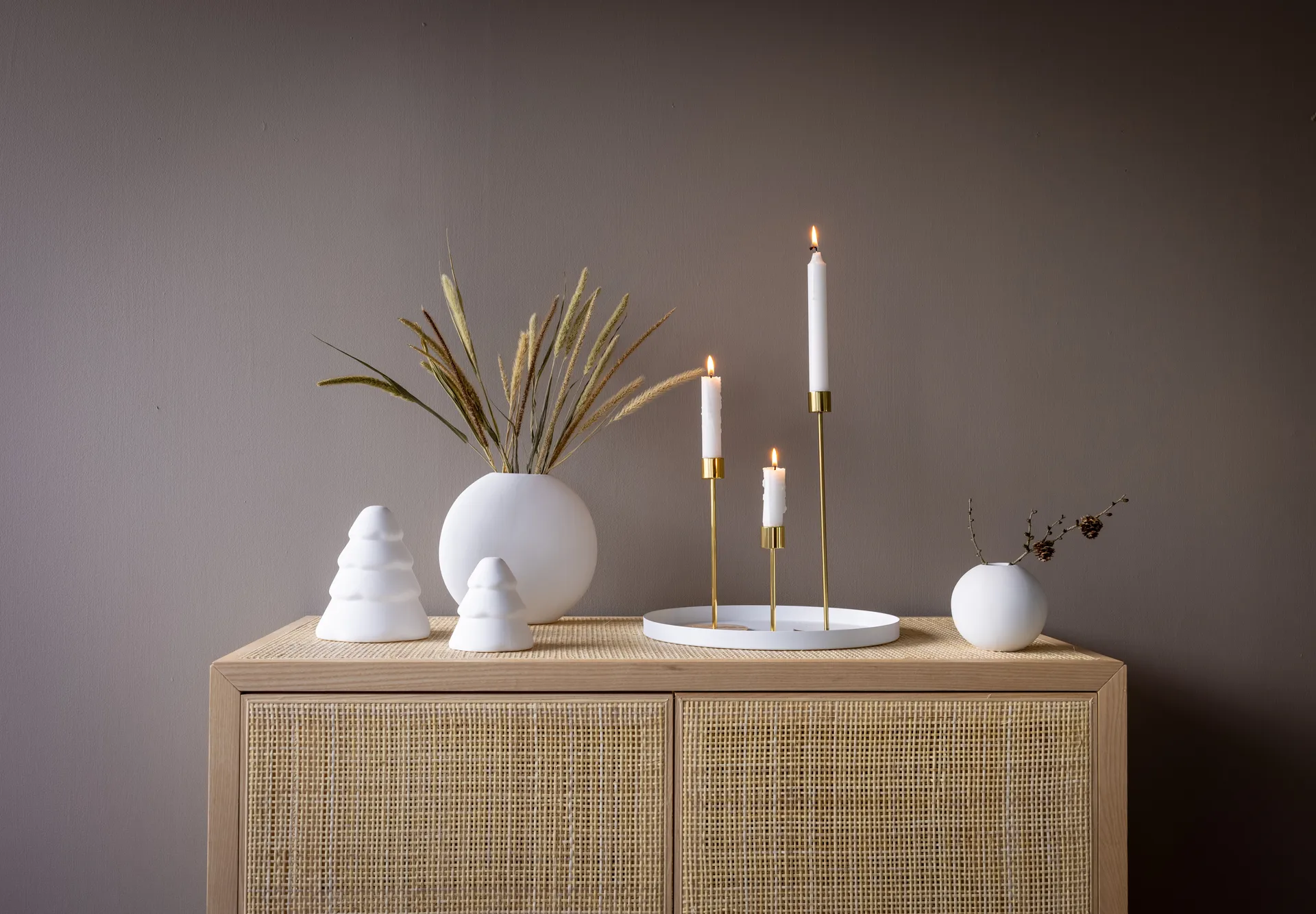 Cooee ljusstake 13 cm, Brass Cooee Design