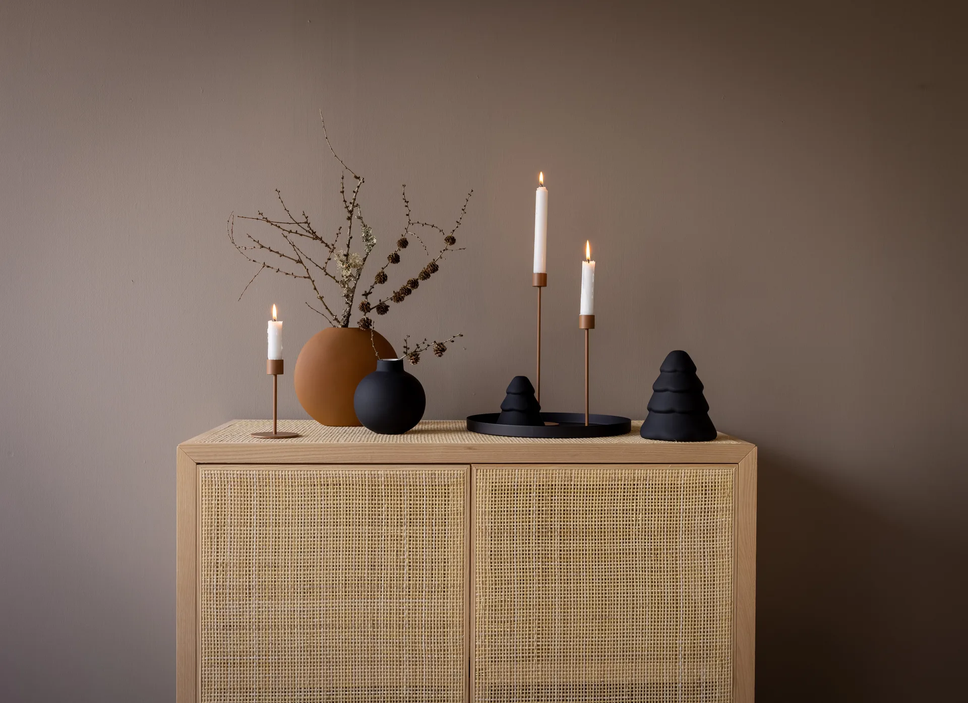 Cooee ljusstake 13 cm, Coconut Cooee Design