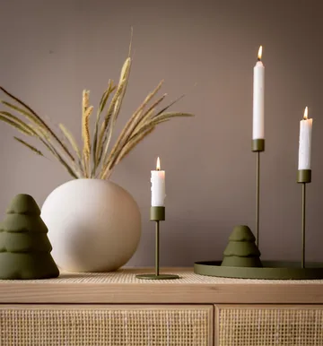 Cooee ljusstake 13 cm - Olive - Cooee Design