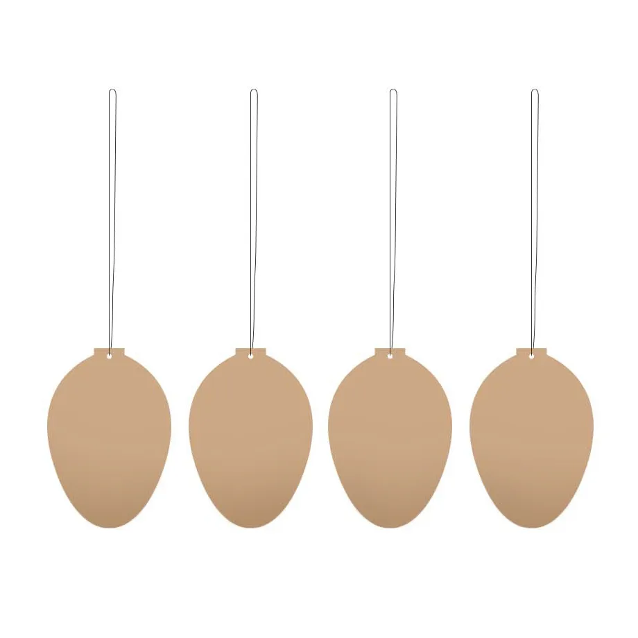 Easter Deco ägg påskdekoration 4-pack, Cafe au lait Cooee Design