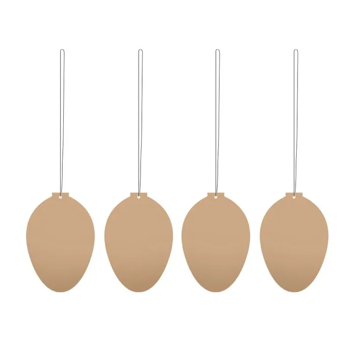 Easter Deco ägg påskdekoration 4-pack - Cafe au lait - Cooee Design