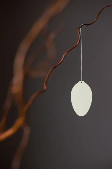 Easter Deco ägg påskdekoration 4-pack - Light yellow - Cooee Design