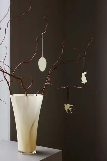 Easter Deco fågel påskhänge 4-pack - Light yellow - Cooee Design