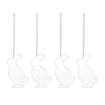 Easter Deco hare påskhänge 4-pack - White - Cooee Design