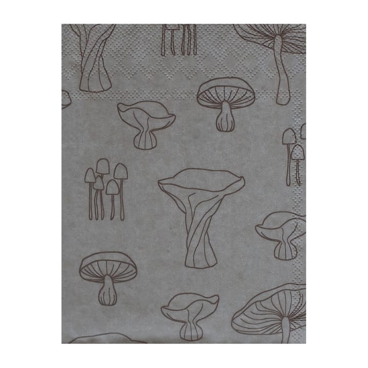 Fungi servett 33x33 cm 20-pack - Sand-hazelnut - Cooee Design