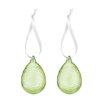Gry ägg påskhänge 2-pack - Lime - Cooee Design