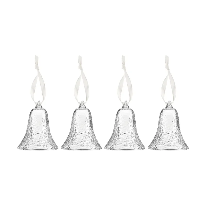 Gry bell klocka 8 cm 4-pack - Clear - Cooee Design