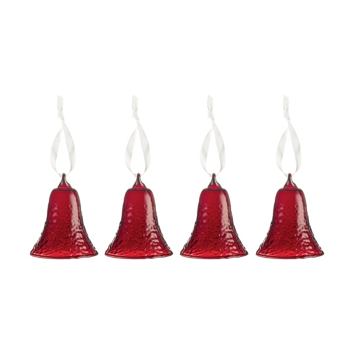 Gry bell klocka 8 cm - Deep red - Cooee Design