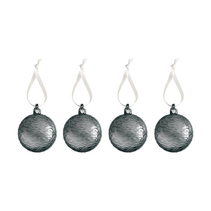 Gry Marble julkula Ø8 cm 4-pack, Smoke Cooee Design