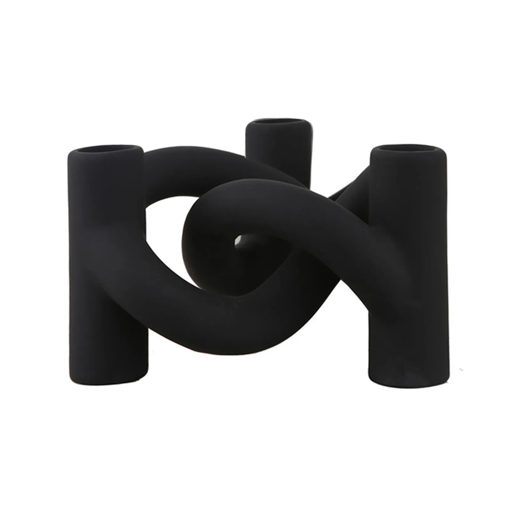 Lykke Three ljusstake, Black Cooee Design
