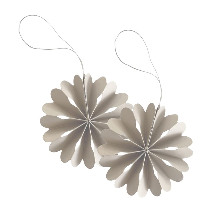 Paper Flowers julhänge 2-pack, Natural Cooee Design